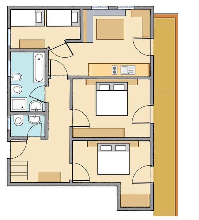 Feichterhof Voppichler Villa Rio Bianco/Weissenbach Værelse billede